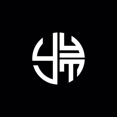 YYT logosu YYT simgesi YYYT vektörü YYYT harfi minimalist YYT dairesi düz, modern, soyut logo tasarımı