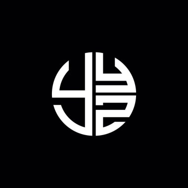 YYZ logosu YYZ simgesi YYYZ vektörü YYYYZ harfi minimalist YYYZ dairesi düz, modern, soyut logo tasarımı