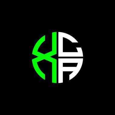 XCA logosu XCA simgesi XCA harf minimalist daire düz modern soyut logo tasarımı