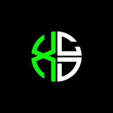 XCD logo XCD simgesi XCD monogram XCD harf minimalist daire düz modern soyut logo tasarımı