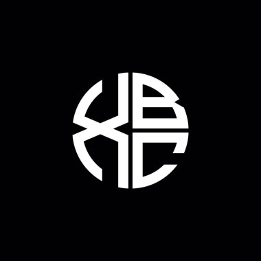XBC logosu XBC simgesi XBC harf minimalist daire düz modern soyut logo tasarımı