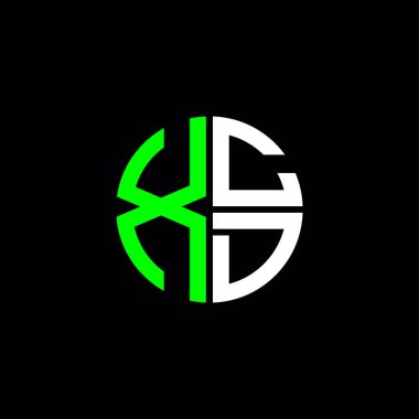 XCD logo XCD simgesi XCD monogram XCD harf minimalist daire düz modern soyut logo tasarımı