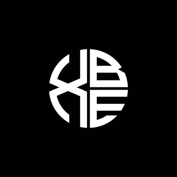 XBE logo XBE simgesi XBE monogram XBE harf minimalist daire düz modern soyut logo tasarımı