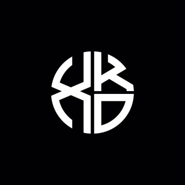 XKO logosu XKO simgesi XKO simgesi XKO harfi minimalist daire düz modern soyut logo tasarımı
