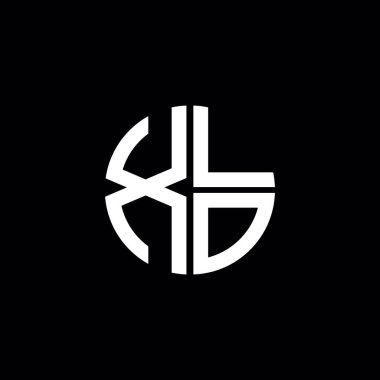 XLO logosu XLO simgesi XLO harfi XLO harfi minimalist daire düz modern soyut logo tasarımı