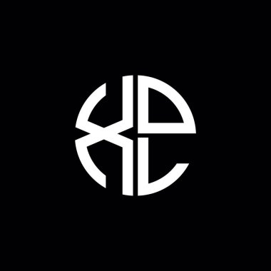 XOL logosu XOL başlığı XOL harfi XOL minimalist daire düz modern logo tasarımı