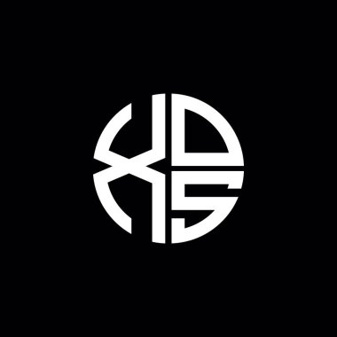 XOS logosu XOS simgesi XOS harfi XOS harfi minimalist daire düz modern logo tasarımı