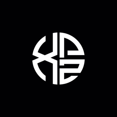 XPZ logosu XPZ simgesi XPZ simgesi XPZ harfi minimalist daire düz modern soyut logo tasarımı