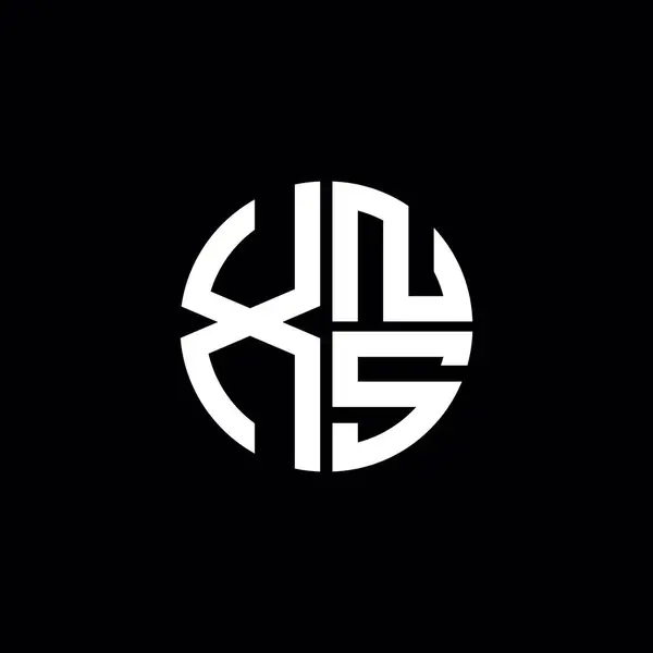XNS logosu XNS simgesi XNS harfi XNS harfi minimalist daire düz modern soyut logo tasarımı