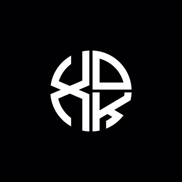 XOK logo XOK simgesi XOK monogram XOK harf minimalist daire düz modern soyut logo tasarımı