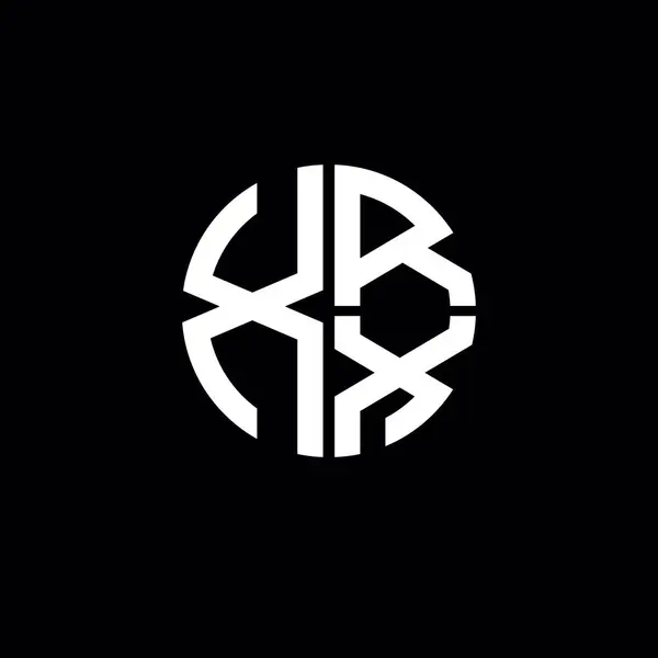 XRX logosu XRX monogram XRX harf minimalist daire düz modern soyut logo tasarımı