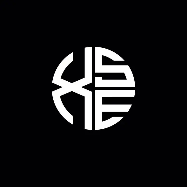 XSE logosu XSE başlığı XSE harfi minimalist daire düz modern soyut logo tasarımı