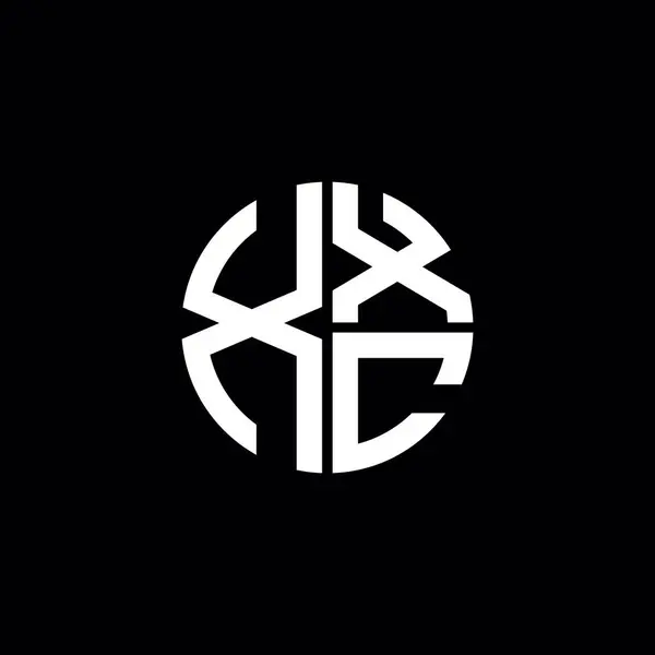 XXC logosu XXC monogram XXC harf minimalist daire düz modern soyut logo tasarımı