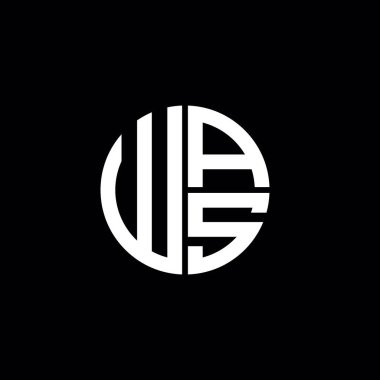 Logo ikondu. Monogram harfi minimalist daireydi. Eşsiz modern logo tasarımı.