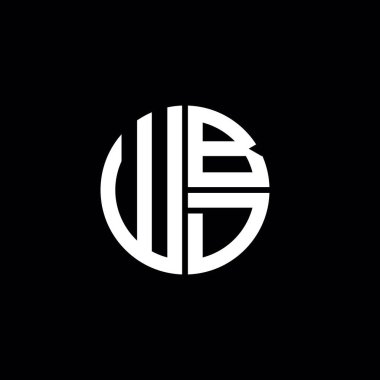 WBD logosu WBD simgesi WBD monogram WBD harf minimalist daire düz modern logo tasarımı