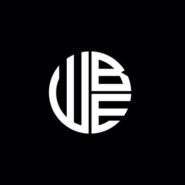 WBE logosu WBE simgesi WBE harfli minimalist daire düz modern soyut logo tasarımı