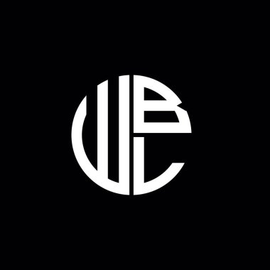 WBL logosu WBL simgesi WBL harfi minimalist daire düz modern logo tasarımı
