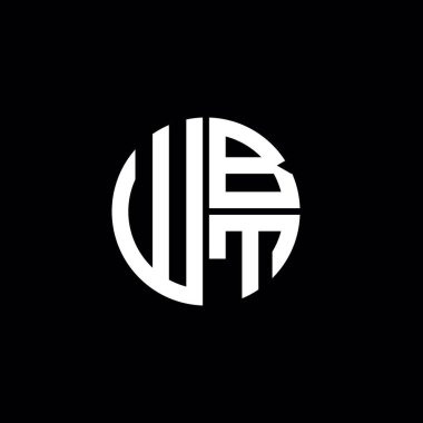 WBT logosu WBT simgesi WBT harfli minimalist daire düz modern logo tasarımı
