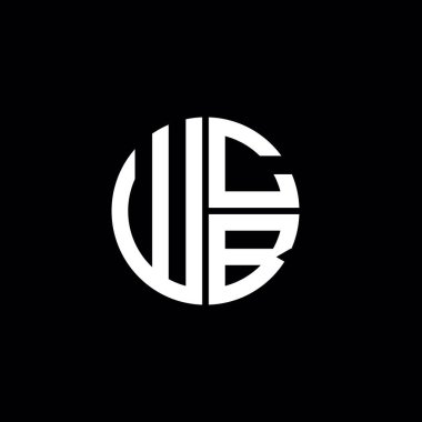 WCB logosu WCB simgesi WCB başlığı WCB harfi minimalist daire düz modern logo tasarımı