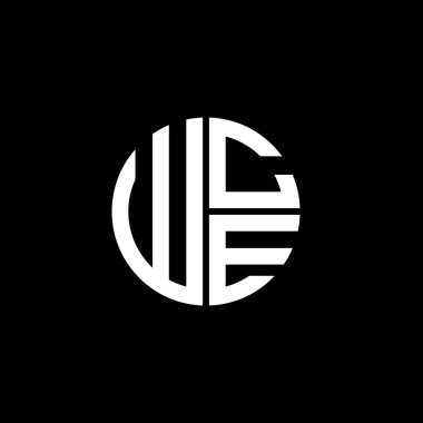 WCE logo WCE simgesi WCE harfli minimalist daire düz modern soyut logo tasarımı