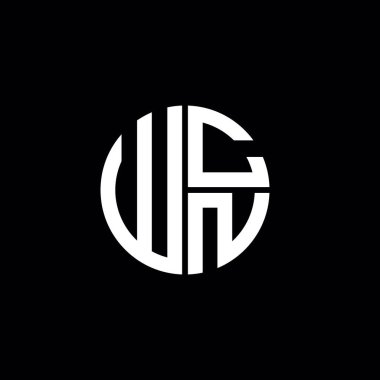 WCN logosu WCN simgesi WCN monogramı WCN harfi minimalist daire düz modern soyut logo tasarımı