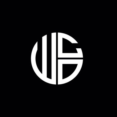 WCO logosu WCO simgesi WCO monogramı WCO harfi minimalist daire düz modern soyut logo tasarımı