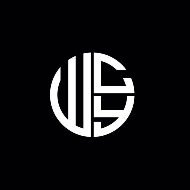 WCY logosu WCY simgesi WCY monogram WCY harf minimalist daire düz modern logo tasarımı