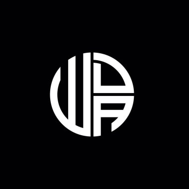 WDA logosu WDA simgesi WDA harfli minimalist Circle düz modern soyut logo tasarımı
