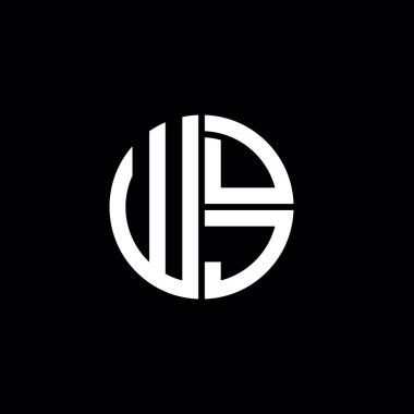 WDI logosu WDI simgesi WDI harfli minimalist daire düz modern soyut logo tasarımı
