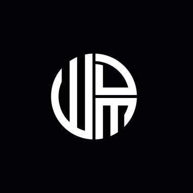WDM logosu WDM simgesi WDM başlığı WDM harfi minimalist daire düz modern soyut logo tasarımı