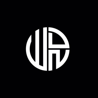 WDN logosu WDN simgesi WDN monogram WDN harf minimalist daire düz modern soyut logo tasarımı