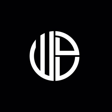 WDV logosu WDV simgesi WDV monogram WDV harf minimalist daire düz modern soyut logo tasarımı