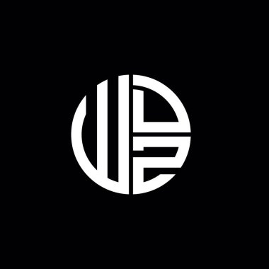WDZ logosu WDZ simgesi WDZ başlığı WDZ harfi minimalist daire düz modern soyut logo tasarımı