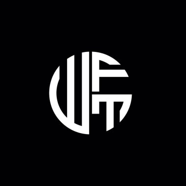 WFT logosu WFT başlığı WFT harfi minimalist daire düz modern logo tasarımı