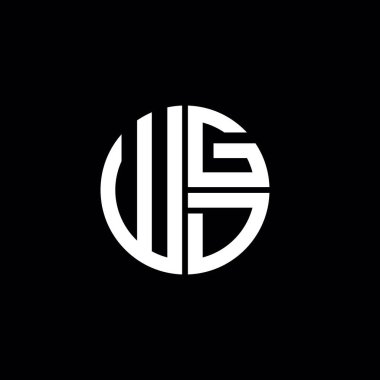 WGD logosu WGD simgesi WGD monogram WGD harf minimalist daire düz modern logo tasarımı