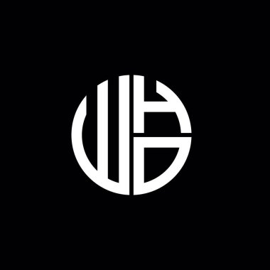 WHO logosu WHO başlıklı WHO harfli minimalist Circle düz modern logo tasarımı