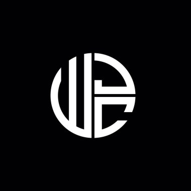 WJC logosu WJC simgesi WJC harfli minimalist daire düz modern soyut logo tasarımı