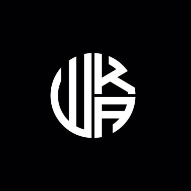 WKA logosu WKA simgesi WKA harfi minimalist daire düz modern logo tasarımı
