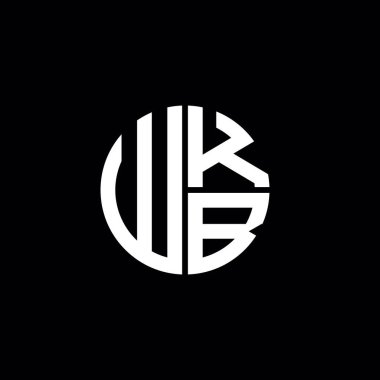 WKB logosu WKB simgesi WKB başlığı WKB harfi minimalist daire düz modern soyut logo tasarımı