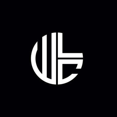WLC logosu WLC simgesi WLC harfli minimalist daire düz modern soyut logo tasarımı