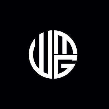 WMG logosu WMG ikonu WMG monogramı WMG harfi minimalist daire düz modern soyut logo tasarımı