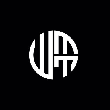 WMT logosu WMT başlığı WMT harfi minimalist daire düz modern logo tasarımı
