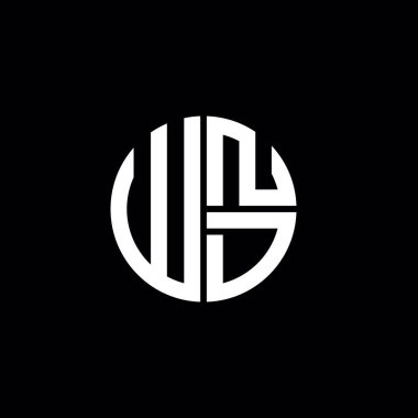WND logosu WND simgesi WND monogram WND harf minimalist daire düz modern logo tasarımı