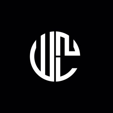 WNL logosu WNL simgesi WNL harfli minimalist daire düz modern soyut logo tasarımı