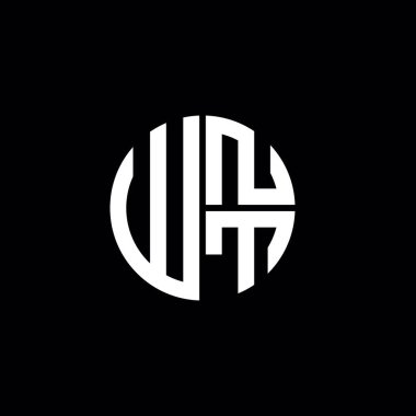WNT logosu WNT simgesi WNT harfi minimalist daire düz modern logo tasarımı
