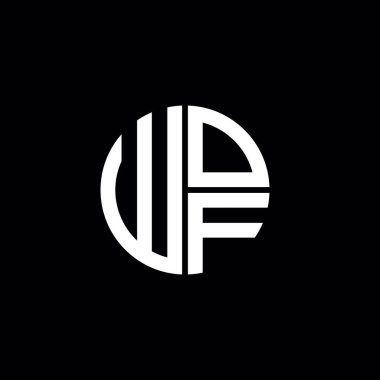 WOF logo WOF simgesi WOF harfli WOF minimalist daire düz modern soyut logo tasarımı