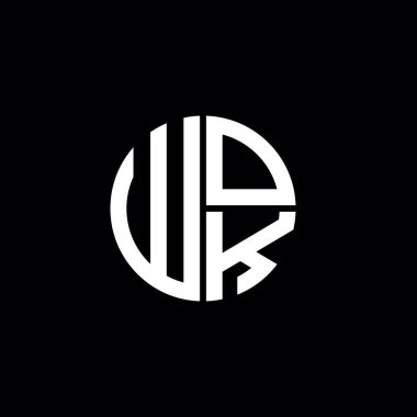 WOK logosu WOK simgesi WOK harfli minimalist daire düz modern soyut logo tasarımı