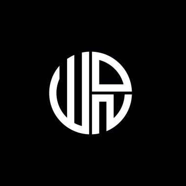WON logosu WON simgesi WON harfli minimalist daire düz modern soyut logo tasarımı