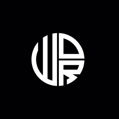 WOR logosu WOR simgesi WOR harfi minimalist daire düz modern soyut logo tasarımı