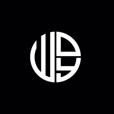 WOY logo WOY simgesi WOY monogram WOY harf minimalist daire düz modern soyut logo tasarımı